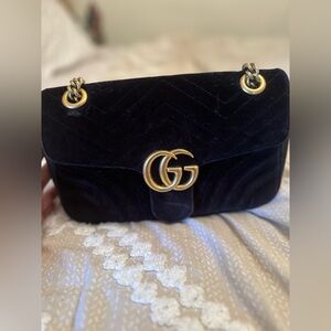 Gucci Marmont Suede bag